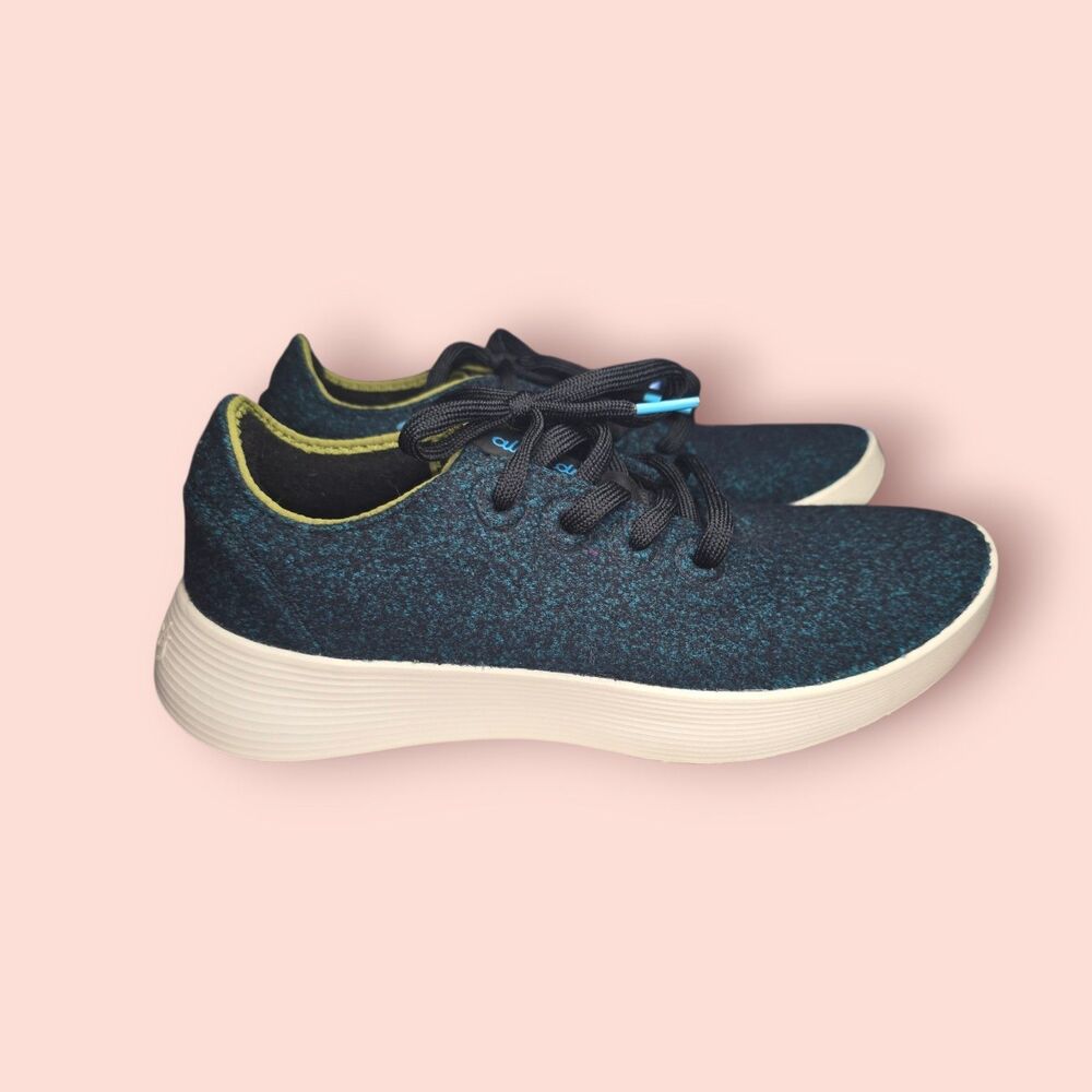 Allbirds Wool Runner 2 Natural Black Multi Comfort Sneakers Women 9 Merino Wool